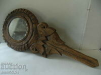 No.*7050 old wooden mirror - carved ornaments