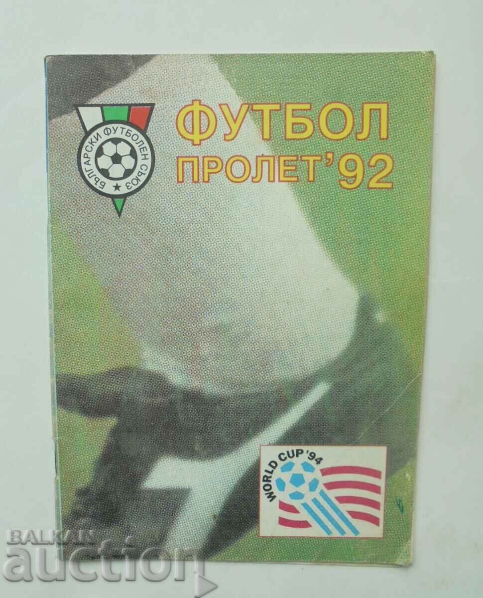Program de fotbal Football Spring 1992 BFS