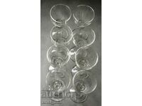 Set of 8 liqueur glasses