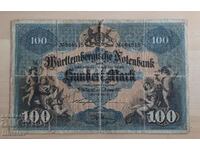 Bancnotă veche Germania de 100 de mărci din 1911