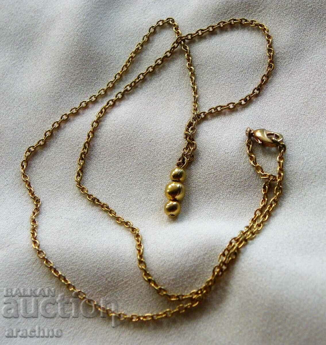 Gold plated silver necklace with price 55.00 BGN | € 28.12
