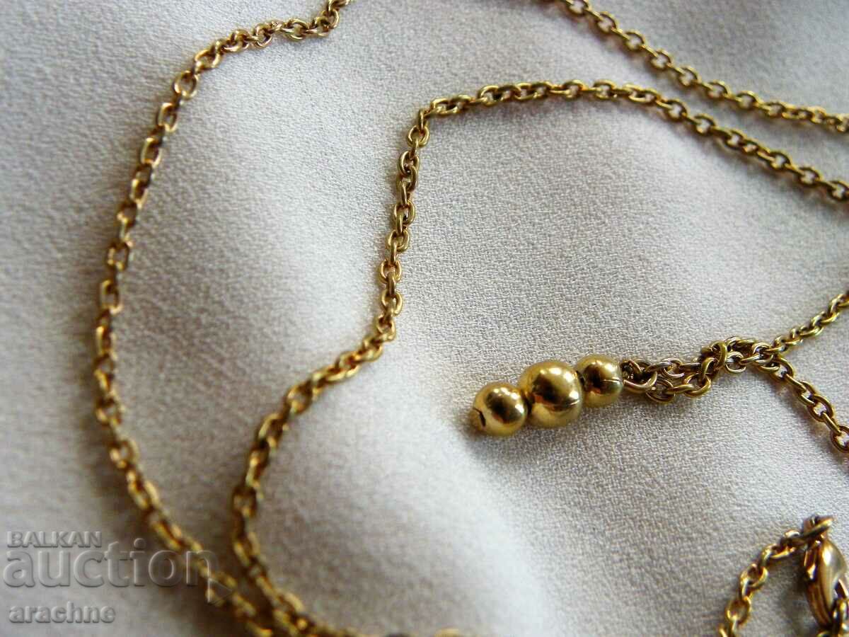 Auction  Gold plated silver necklace