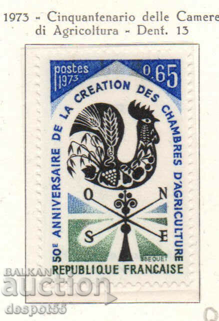 1973. Γαλλία. 50 χρόνια γαλλικών γεωργικών επιμελητηρίων.