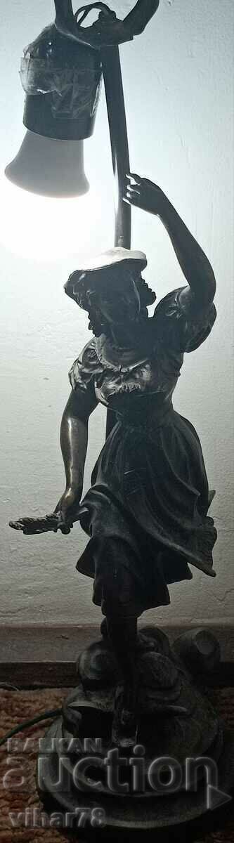 Old figure lamp - 7
