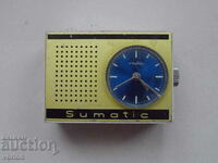 Ruhla Sumatic small alarm clock.
