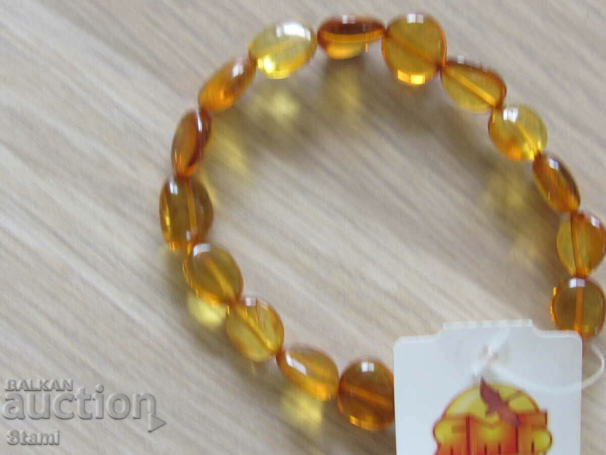 Premium Baltic Amber Elastic Bracelet with price 42.00 BGN | € 21.47 Premium Baltic Amber Elastic Bracelet with price 42.00 BGN | € 21.47