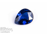 Blue untreated sapphire 0.27ct VVS drop cut