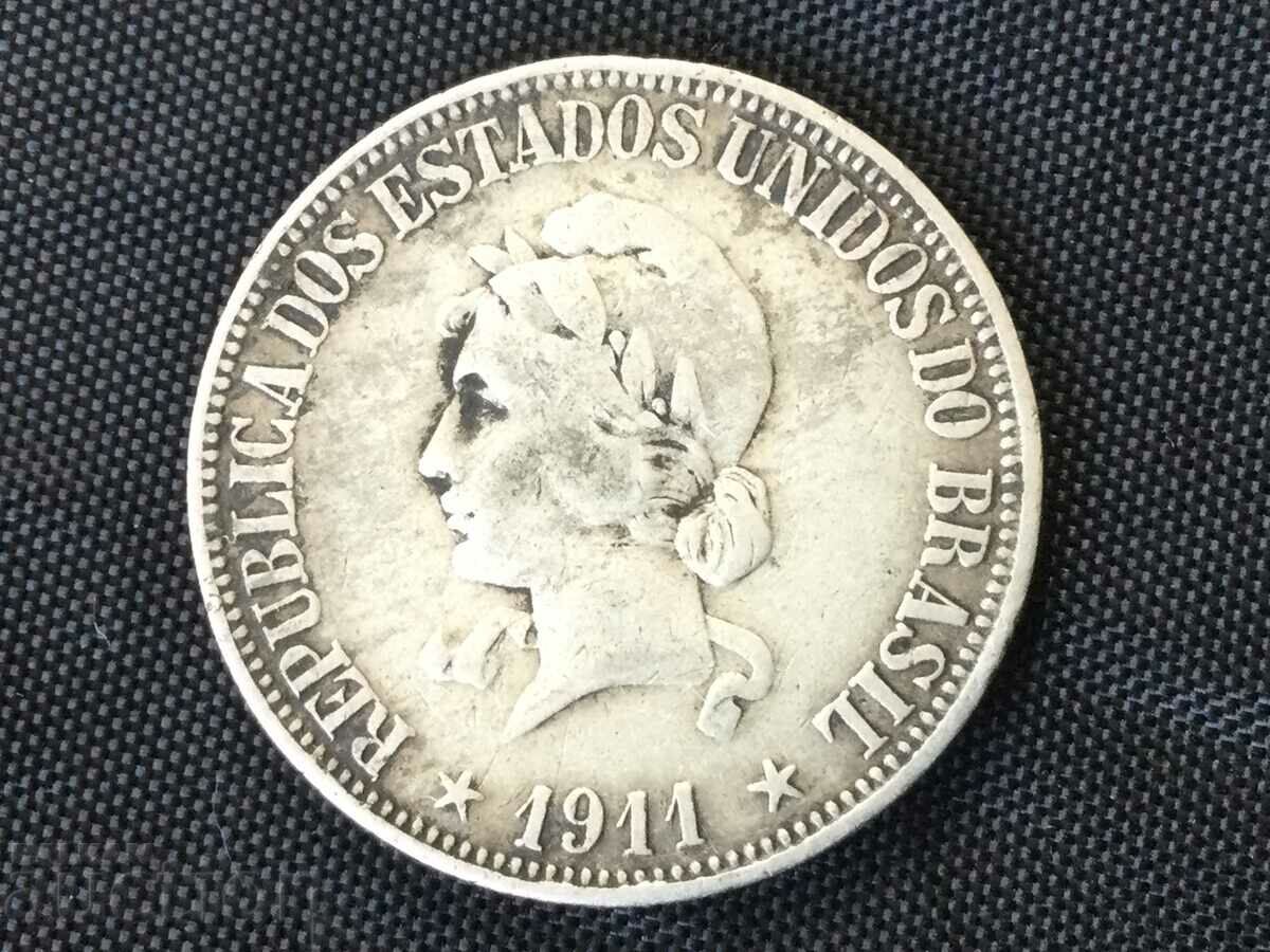 Brazil 1000 reis 1911 silver with price 36.00 BGN | € 18.41 Brazil 1000 reis 1911 silver with price 36.00 BGN | € 18.41