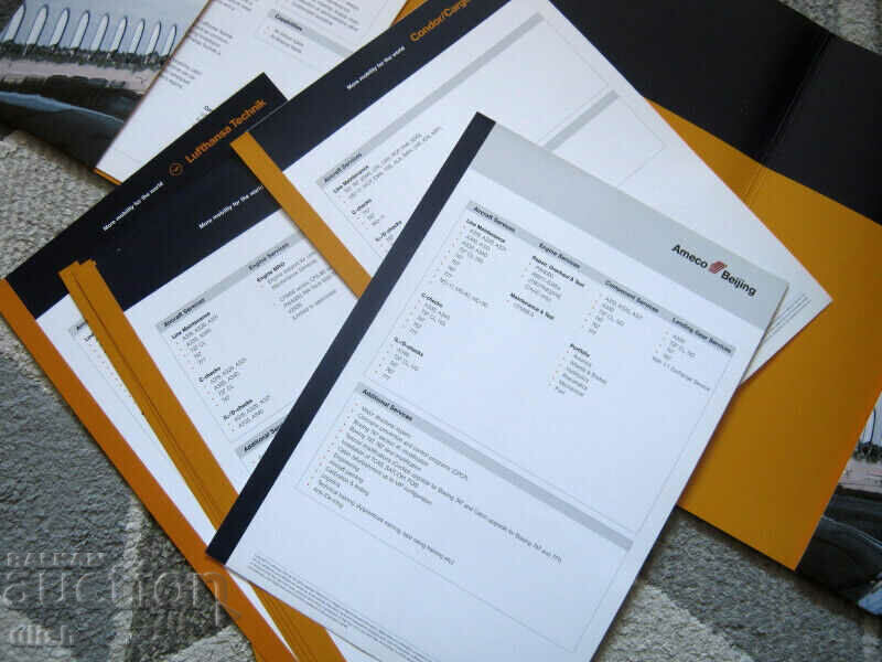 Auction Lufthansa Technik service brochure catalog Auction Lufthansa Technik service brochure catalog