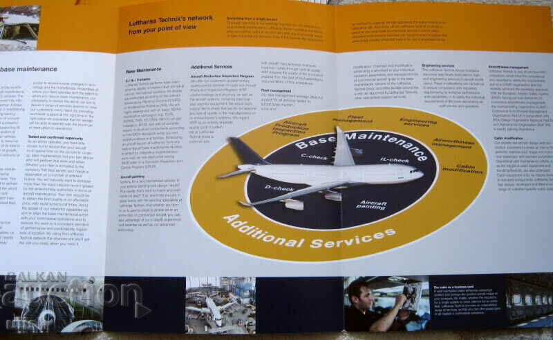 Delivery of Lufthansa Technik service brochure catalog Delivery of Lufthansa Technik service brochure catalog