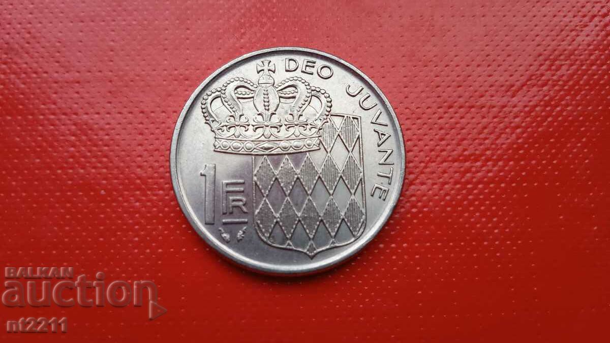 Монета 1 франк Монако