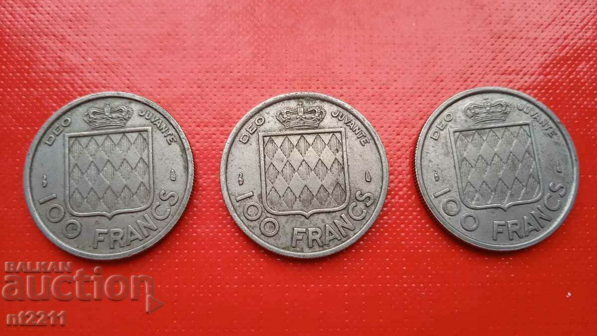 Auction  Coin 100 francs Monaco