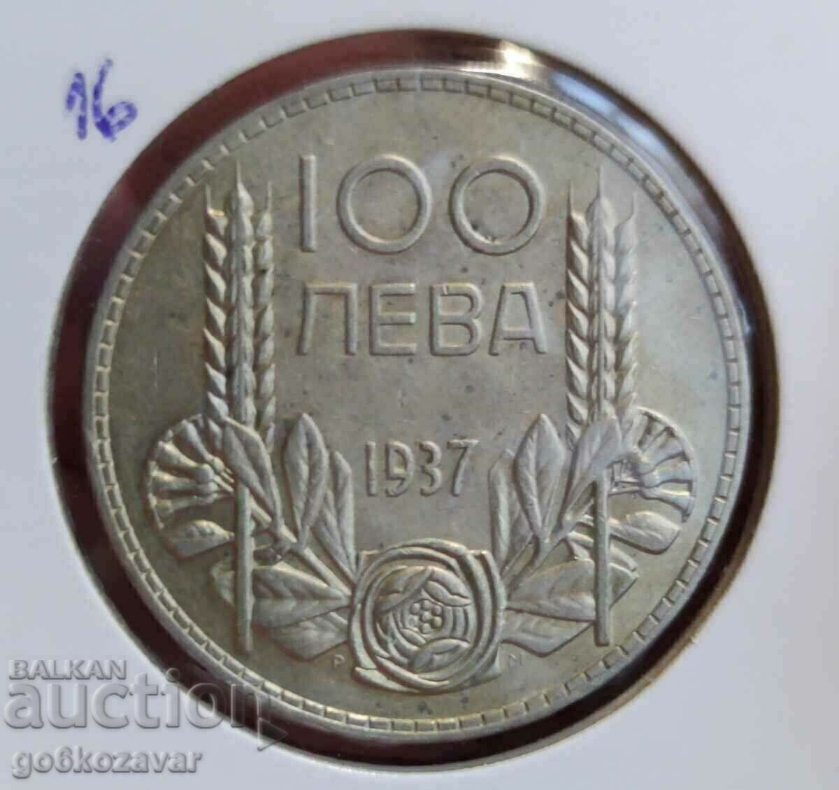 Bulgaria 100 BGN argint 1937. Frumoasă monedă pentru colecție!