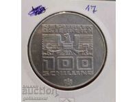 Austria 100 Shillings 1976 Silver !