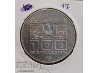 Austria 100 șilingi 1976 Argint !