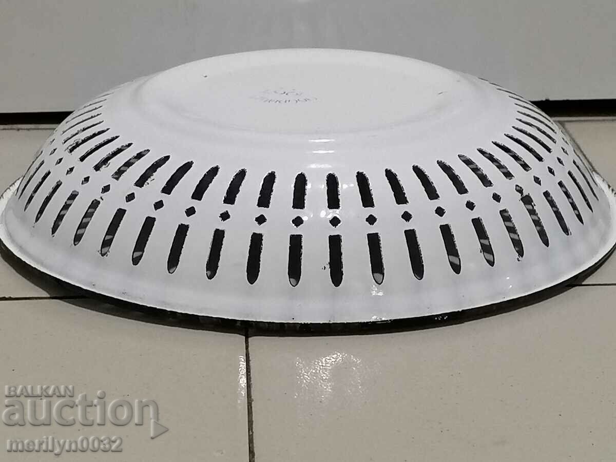 Old enamelled bread pan enamel from the 1960s - 5