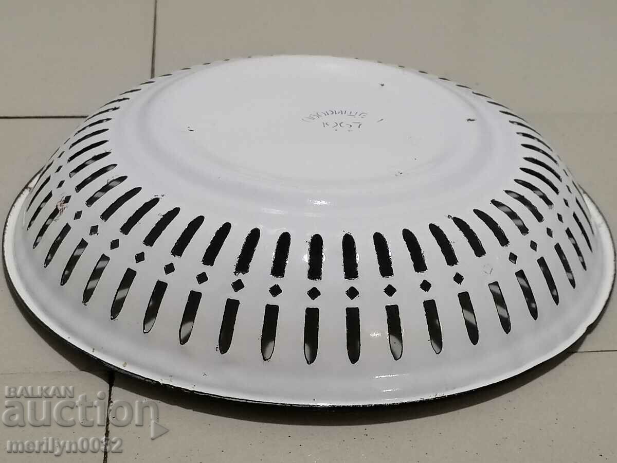 Old enamelled bread pan enamel from the 1960s - 5 Old enamelled bread pan enamel from the 1960s - 5