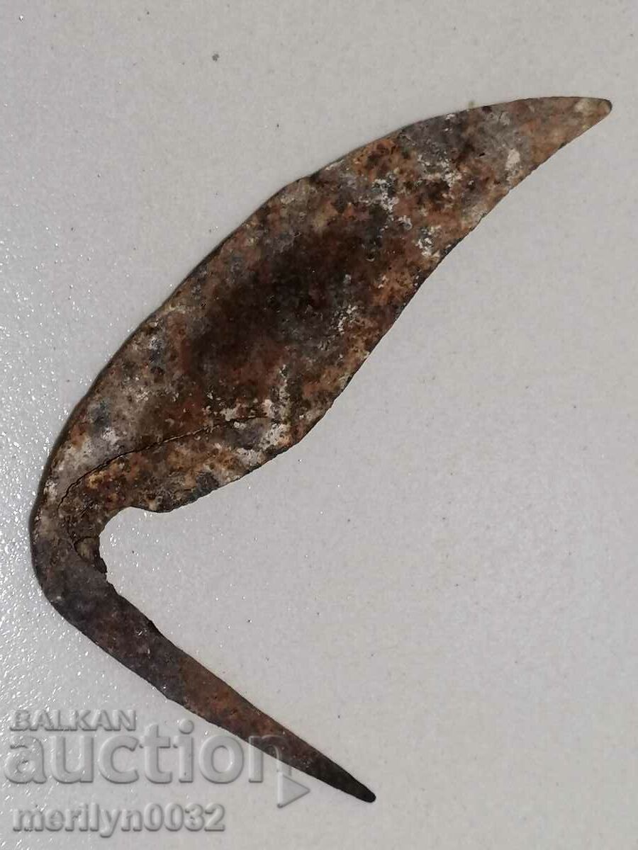 Auction Koser primitive wrought iron, old tool Auction Koser primitive wrought iron, old tool