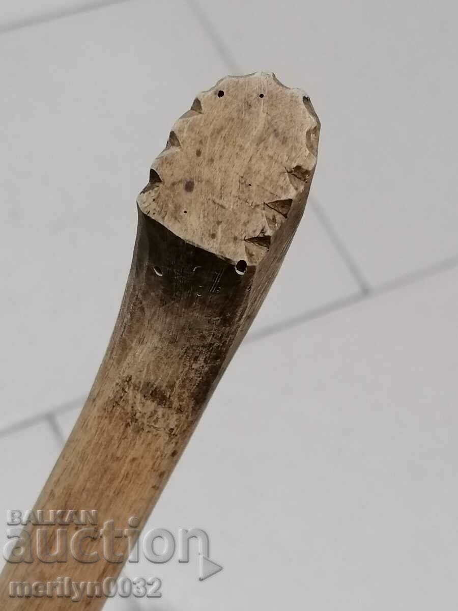 lingura de lemn vechi, din lemn, - 6