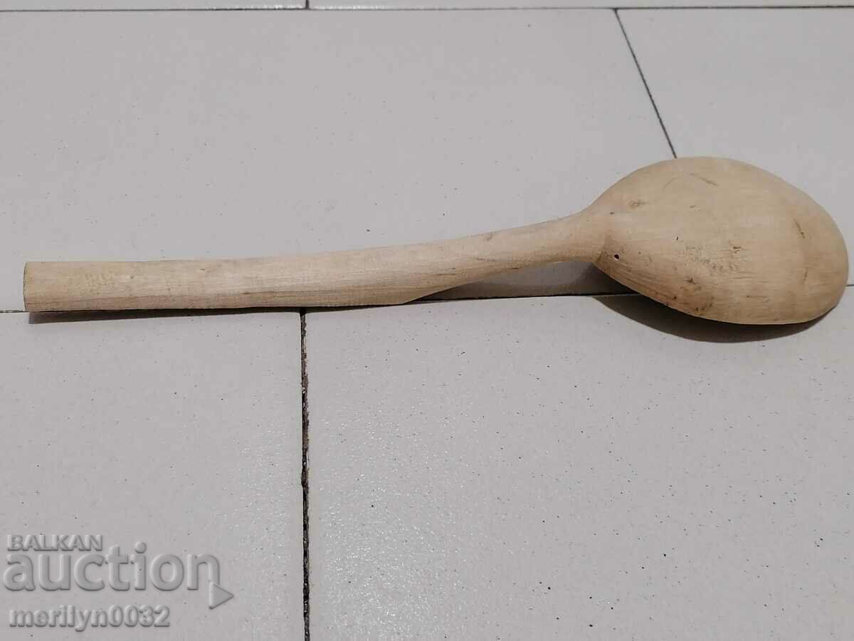 Old wooden spoon, wooden, with price 29.00 BGN | € 14.83 Old wooden spoon, wooden, with price 29.00 BGN | € 14.83