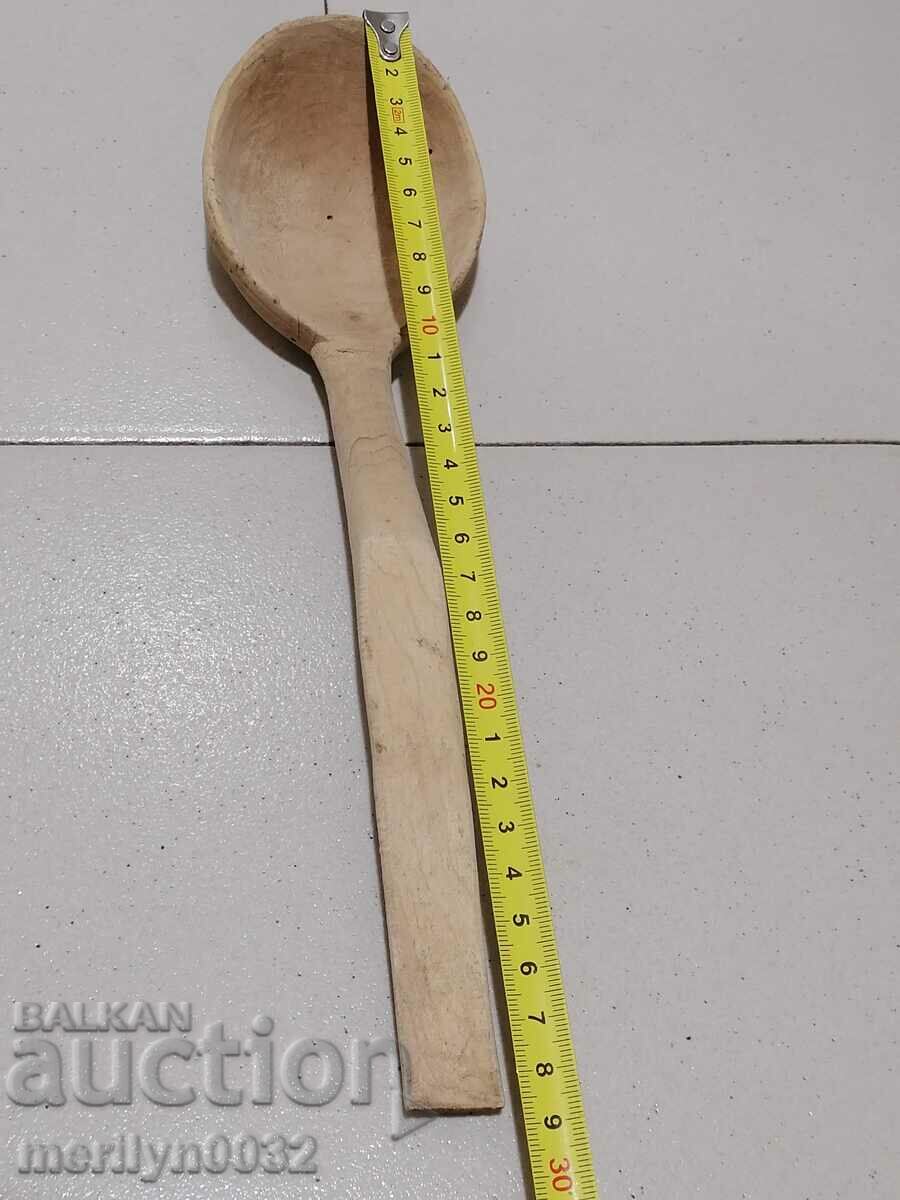 Old wooden spoon, wooden, - 6 Old wooden spoon, wooden, - 6