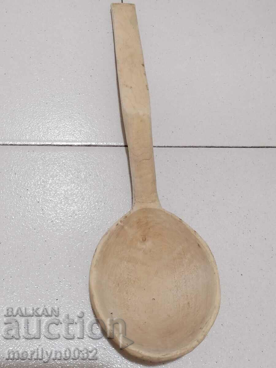 Old wooden spoon, wooden, - 7 Old wooden spoon, wooden, - 7