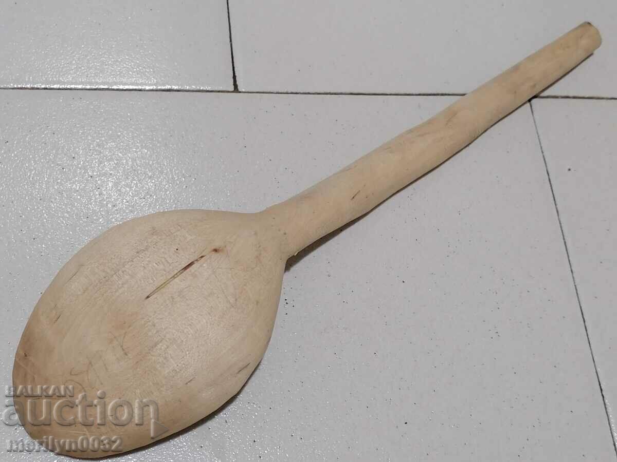 Old wooden spoon, wooden, with price 29.00 BGN | € 14.83 Old wooden spoon, wooden, with price 29.00 BGN | € 14.83