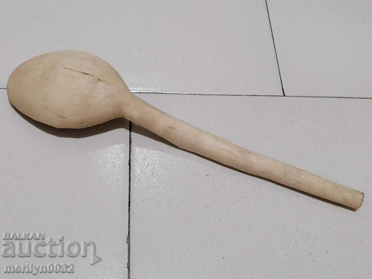 Auction Old wooden spoon, wooden, Auction Old wooden spoon, wooden,