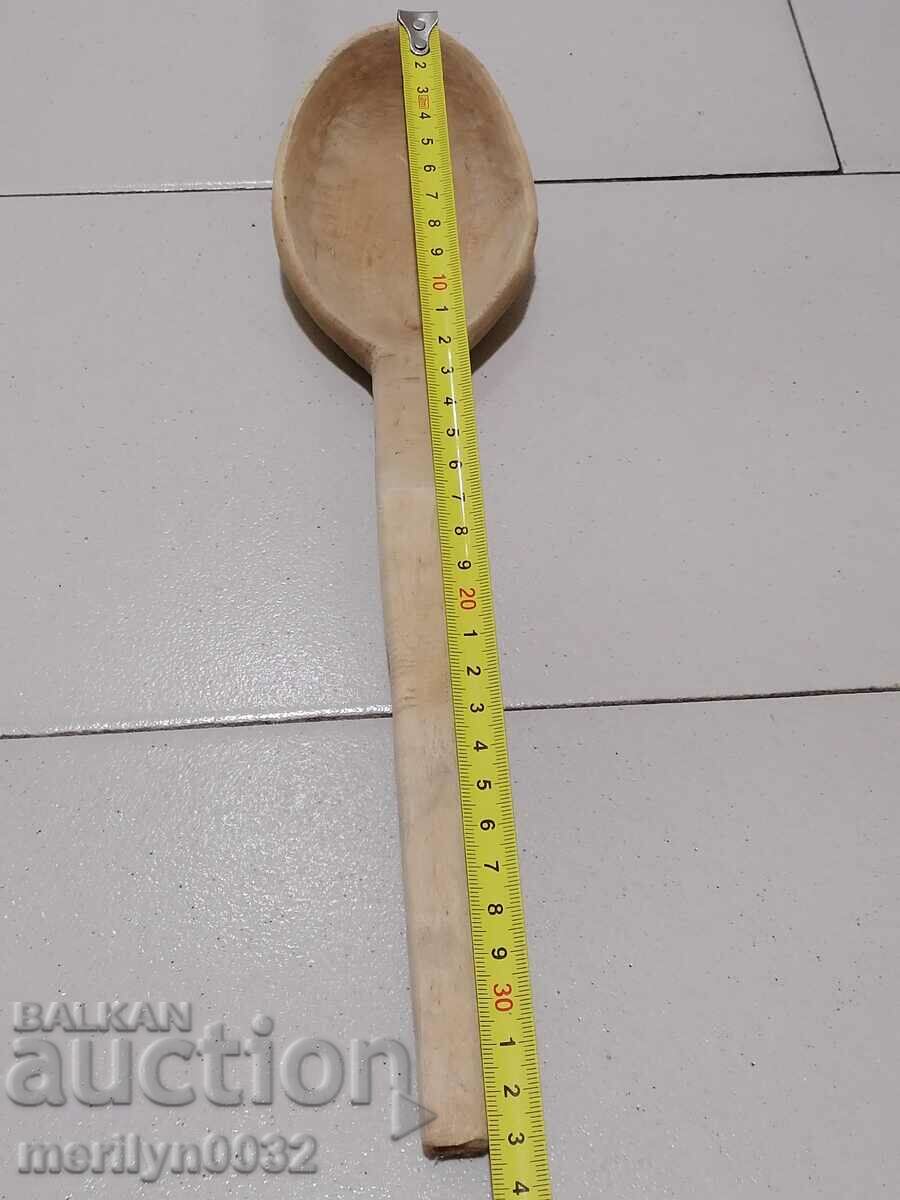 Old wooden spoon, wooden, - 6 Old wooden spoon, wooden, - 6