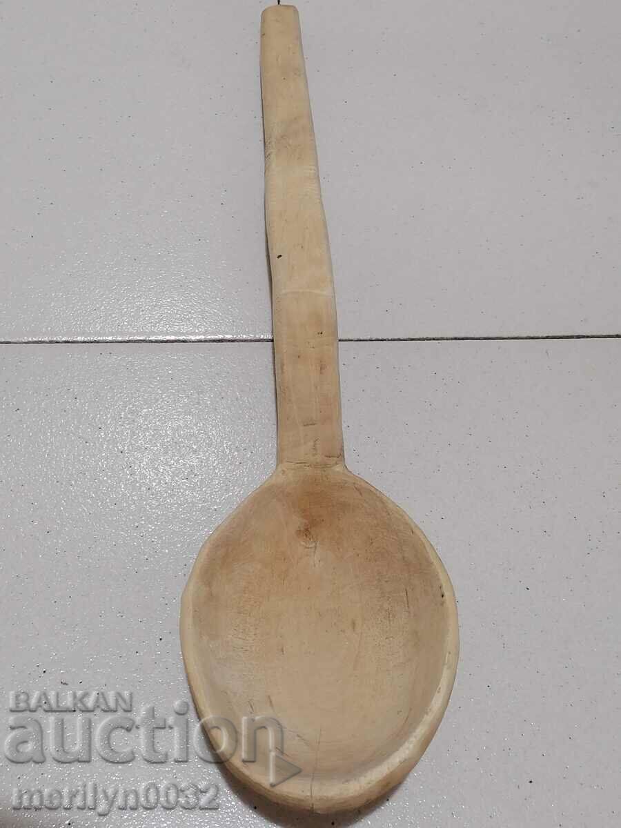 Old wooden spoon, wooden, - 7 Old wooden spoon, wooden, - 7