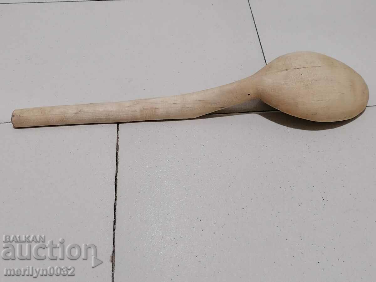 Auction  Old wooden spoon, wooden,