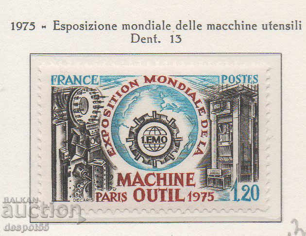 1975. France. World Exhibition for Metal Cutting Machines.