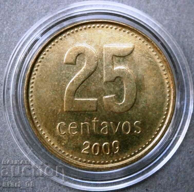 Argentina 25 centavos 2009