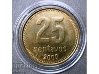 Αργεντινή 25 centavos 2009