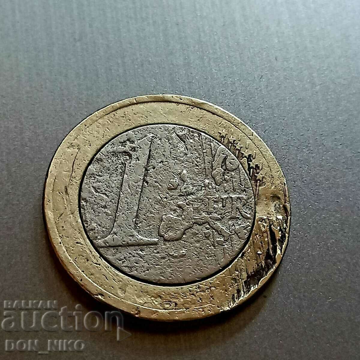 Un euro 2001 cu preț 1500.00 BGN | € 766.94