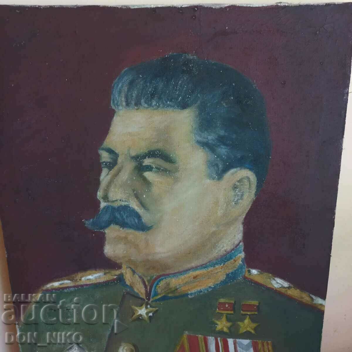 Auction Portrait of Joseph Vissarionovich Stalin Auction Portrait of Joseph Vissarionovich Stalin