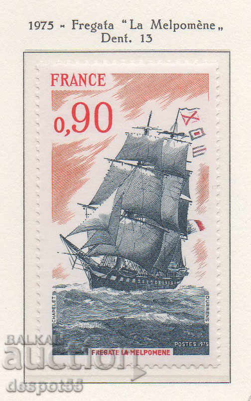 1975. Γαλλία. Γαλλικά ιστιοφόρα πλοία.