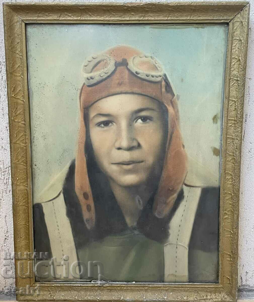 Airman Parachutist Picture in a frame