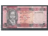 Sudanul de Sud - 5 lire sterline 2015