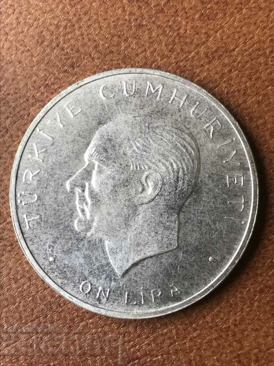 Turkey 10 Lira 1960 Atatürk Commemorative Silver Coin with price 43.00 BGN | € 21.99