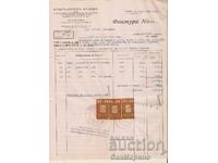 Invoice No. 465 K. Kuzov, Sofia, 1942