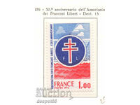 1976. France. 30 years of the Free French Association.
