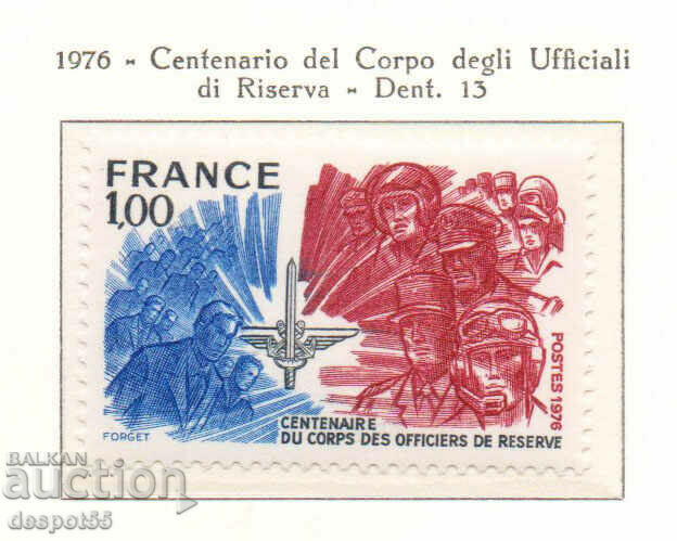 1976. Франция. 100 год. на войските от резерва.
