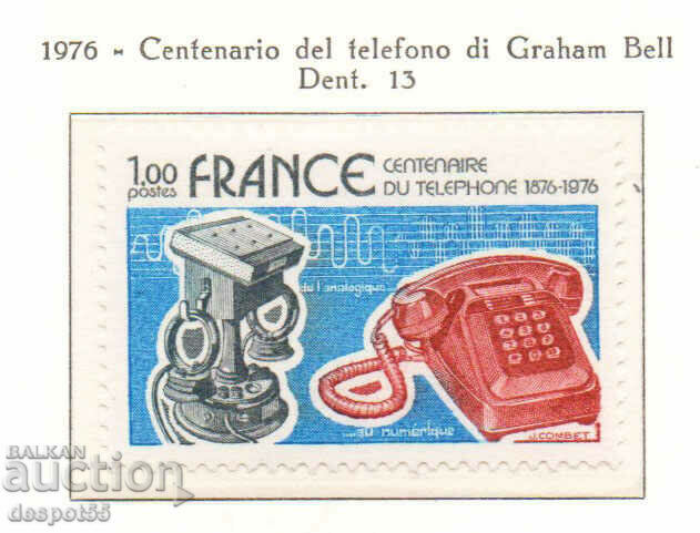 1976. France. The 100th anniversary of the telephone.