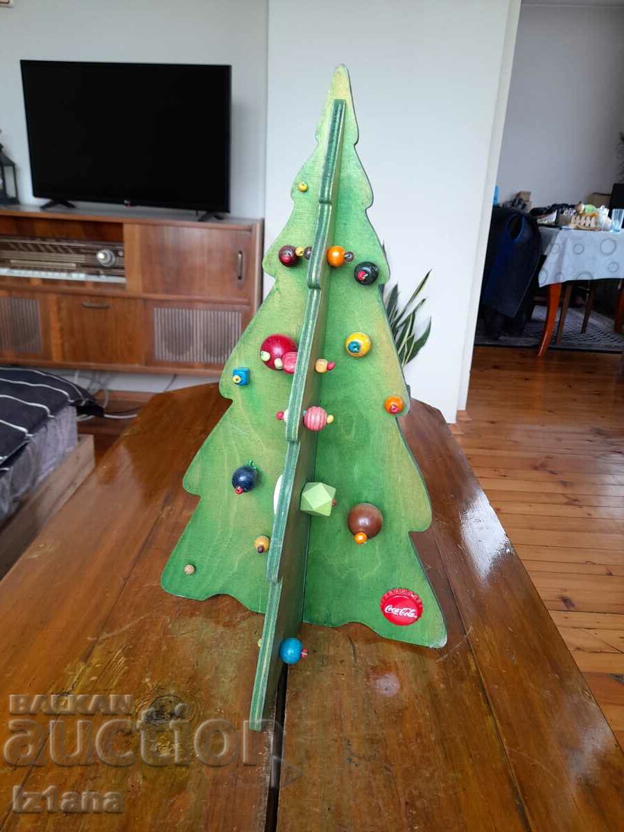 Old wooden Christmas tree