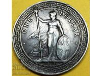 1 Trade Dollar 1911 Great Britain Hong Kong Silver