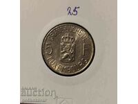 Люксембург 5 франка 1962г UNC