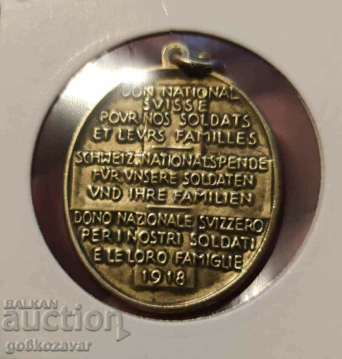 Μετάλλιο Ελβετίας 1918 Κορυφαία ποιότητα! με τιμή 18.00 BGN | € 9.20 Μετάλλιο Ελβετίας 1918 Κορυφαία ποιότητα! με τιμή 18.00 BGN | € 9.20