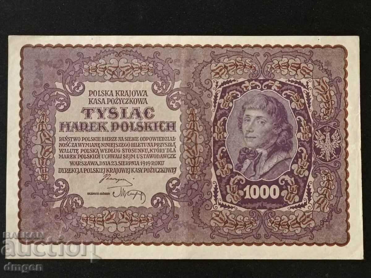1000 marks 1919 Poland