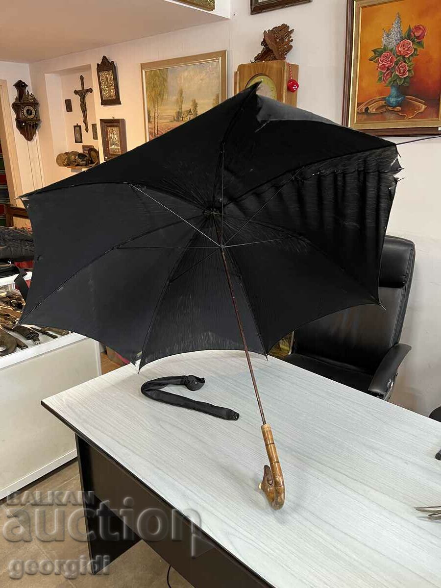 Уникален стар чадър !!! №4258